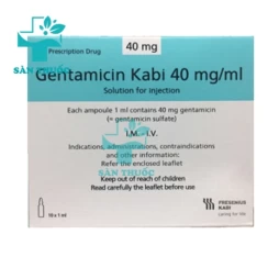 Gentamicin Kabi 40mg/ml - Thuốc điều trị nhiễm khuẩn hiệu quả
